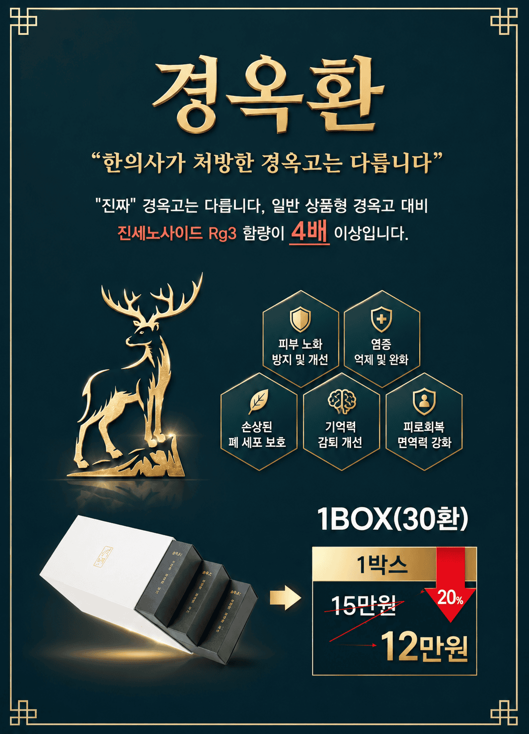 경옥환 안내 및 가격표